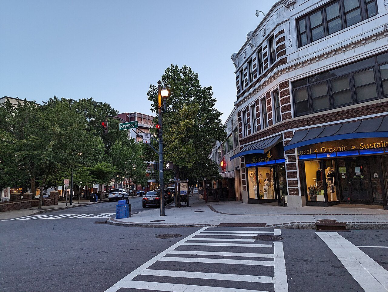 Shops on Haywood Street in downtown Asheville.