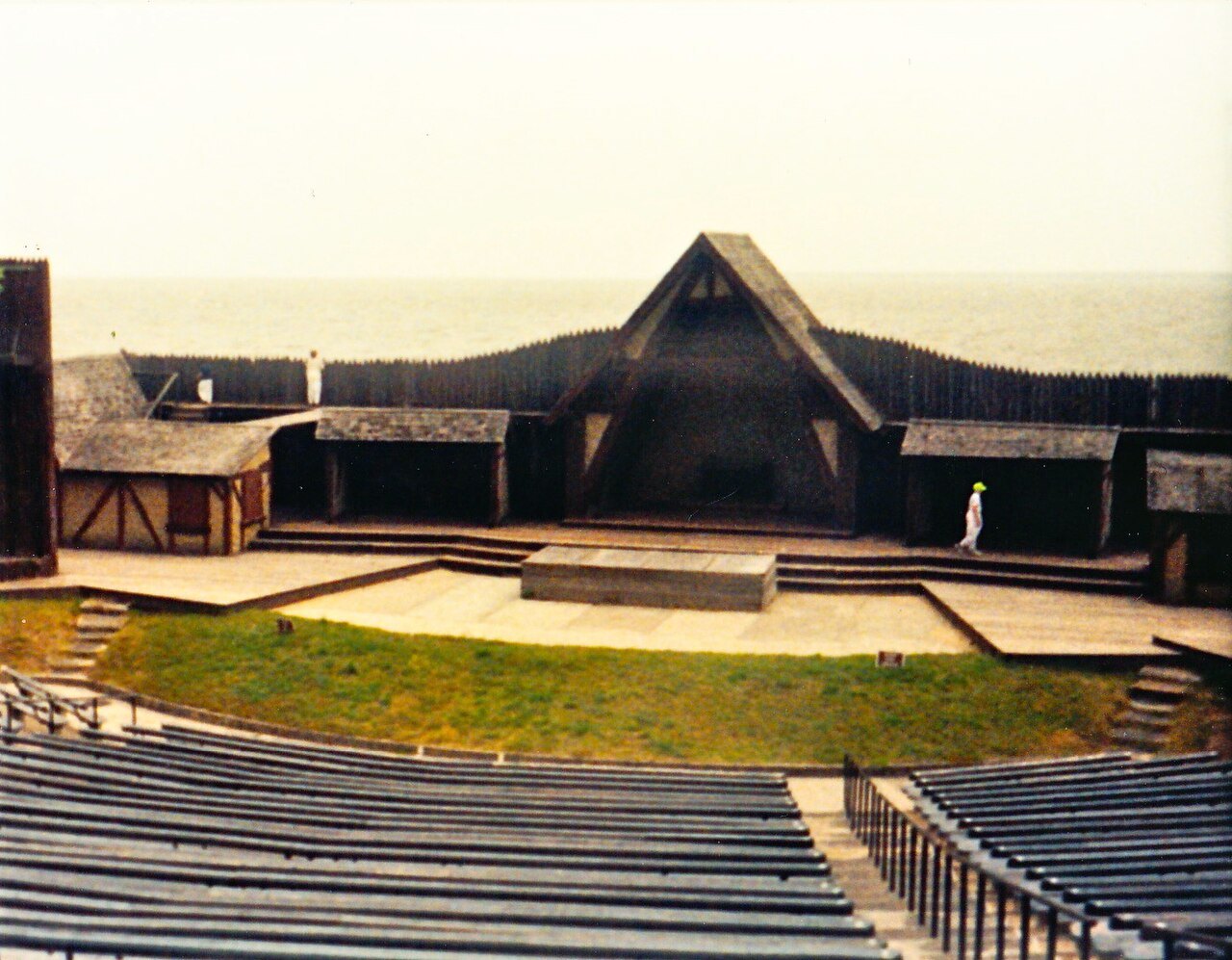 The stage and seats of the Waterside Theatre, home of The Lost Colony.